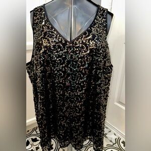 Sequin sleeveless top